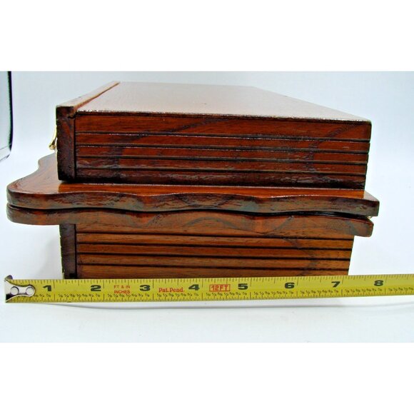 Asian Chess Set Hand Carved Soapstone Resin Wood Fold Storage Case 8 Fairies Vtg - Picture 12 of 13